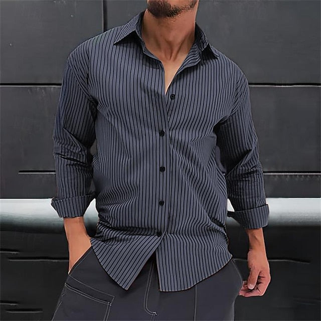 Aloha Minimalist Chinese Men's Collar Shirt