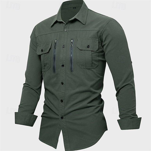 khaki Up Men's Casual Button Shirt Summer