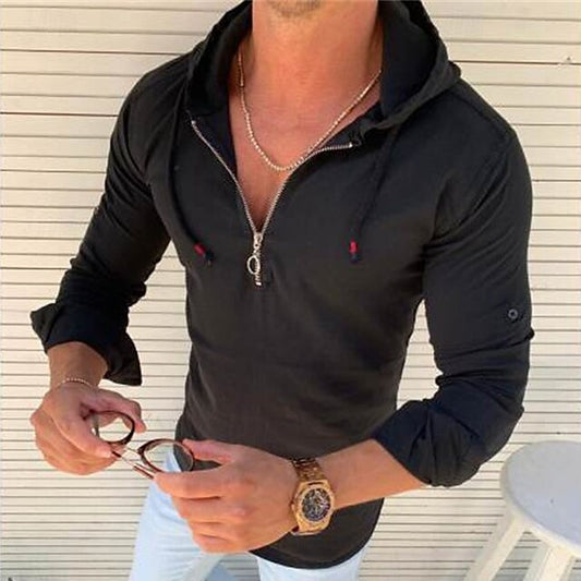 Black Shirt Summer Beach Casual Men's