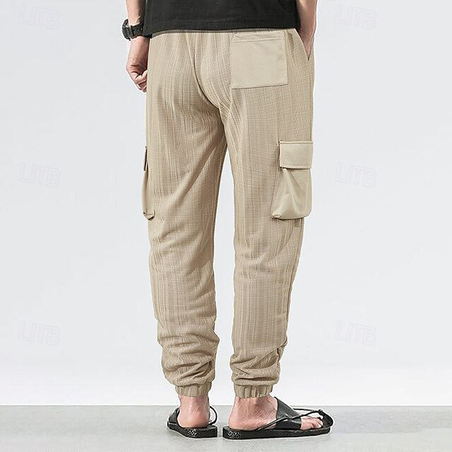 Summer Joggers Men's Trousers Cargo Pants Pants Pants Linen