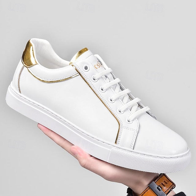 Casual Men's Walking Split Sneakers Leather Comfortable