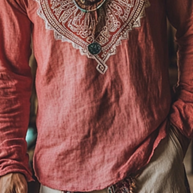 T Top Tee Men's V Sleeve Long Shirt