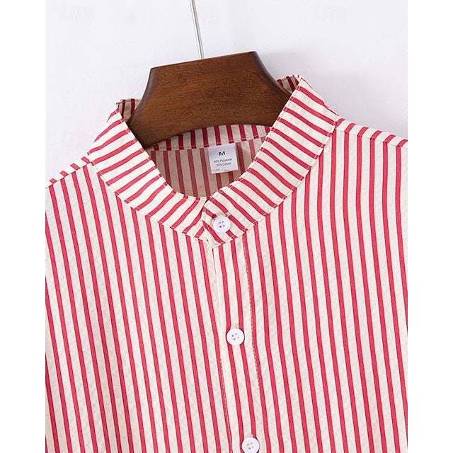 Men's Shirt Casual Button Beach Up Summer