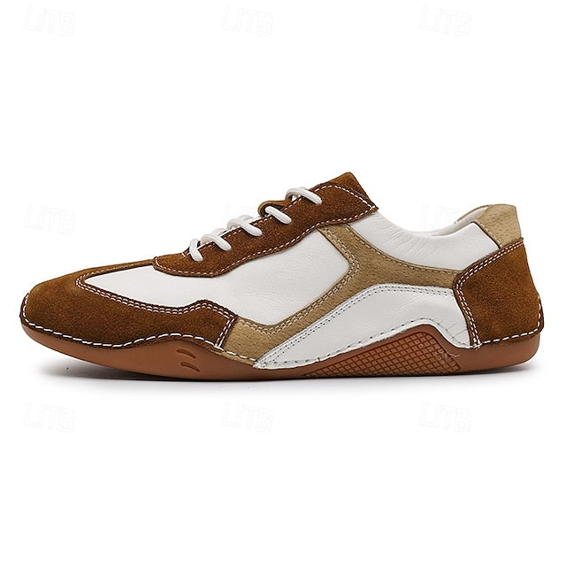 and Suede Men's Sport Green Sneakers Lace-Up with White