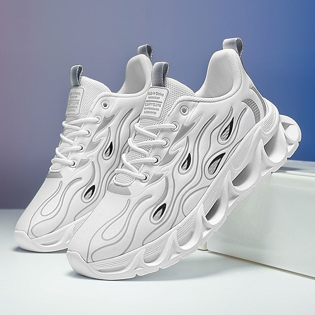Detailing Red Men's Flame with Running Shoes