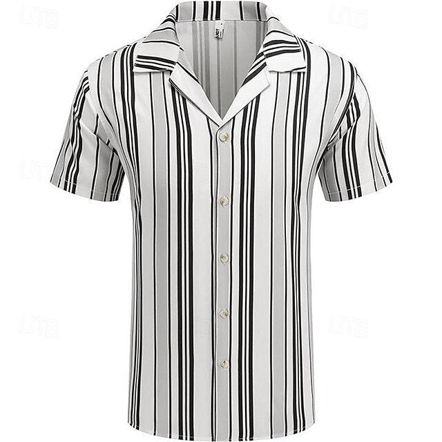 Up Men's Casual Shirt Summer Beach Button