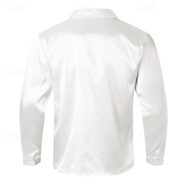 Summer Black Men's Shirt Beach Casual