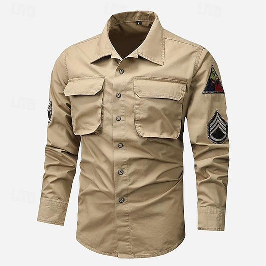 Work Shirts Workwear Men's Button Casual Shirt