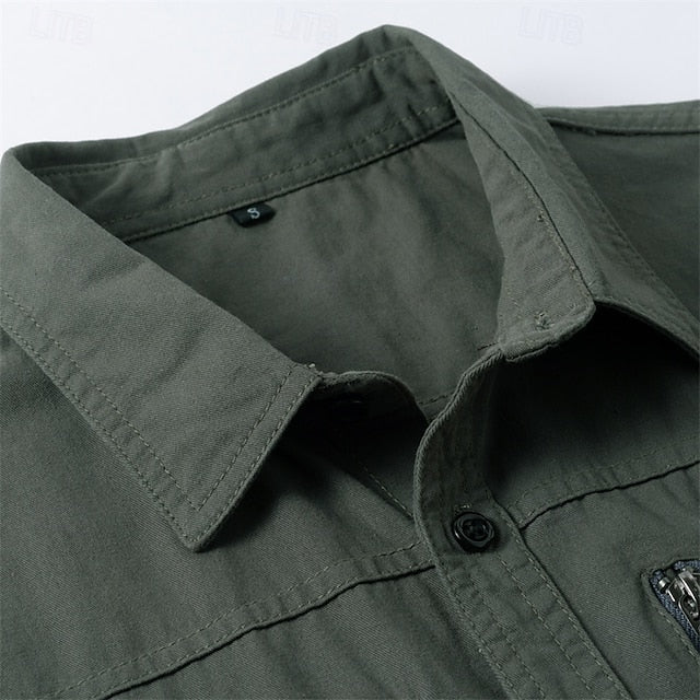 khaki Up Men's Casual Button Shirt Summer