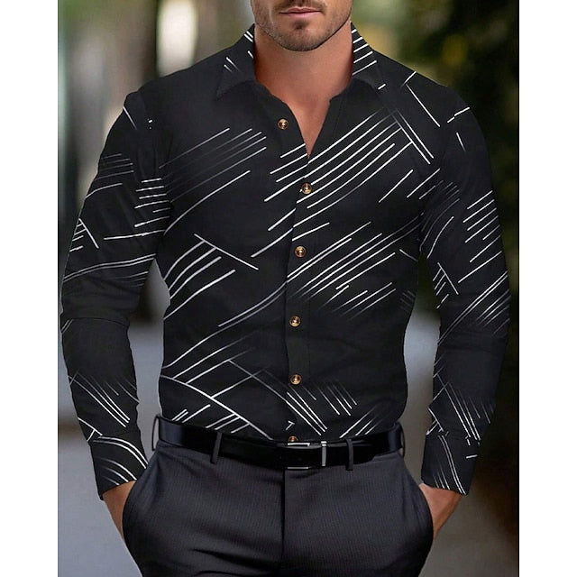 Light Beach Shirt Up Button Casual Men's