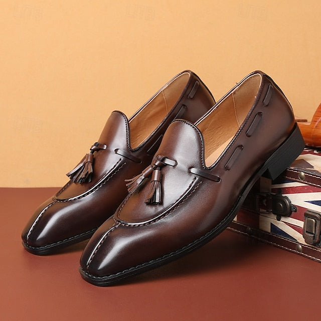Tassel Detail Derby with Shoes - Brown Men's Kentucky