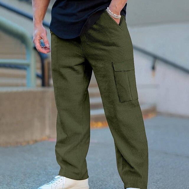 Drawstring Men's Tactical Trousers Cargo Pants
