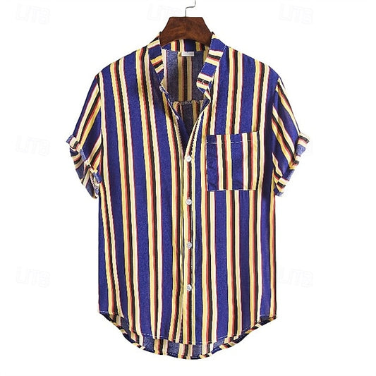 Popover Summer Beach Casual Shirt Men's