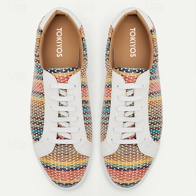 – Multicolor Sneakers Men's Nylon Trendy Woven Knit
