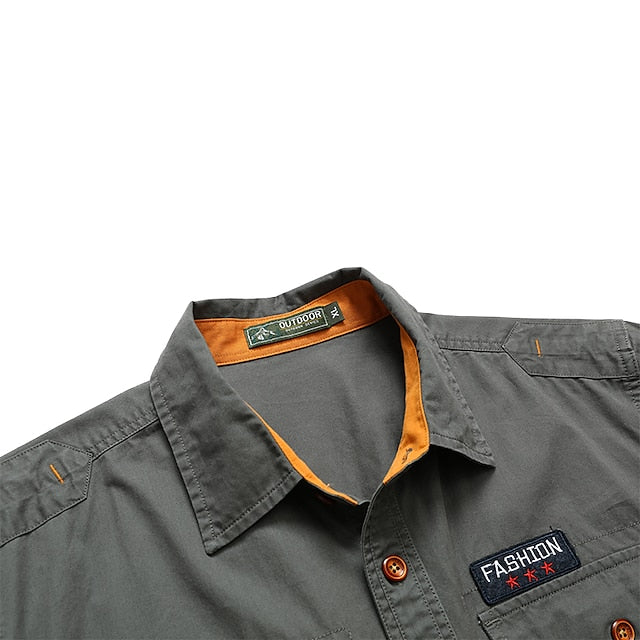 Beach Shirt Casual Summer Plaid Men's