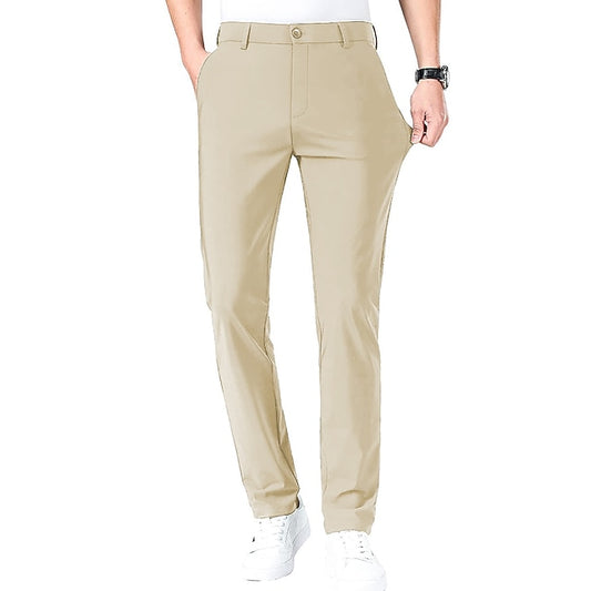 Pants Men's Golf Stretch Casual Trousers Pocket