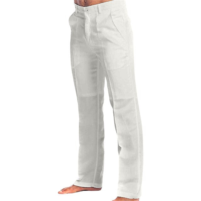 Dress Pants Beach Linen Trousers Men's Summer Pants Pants