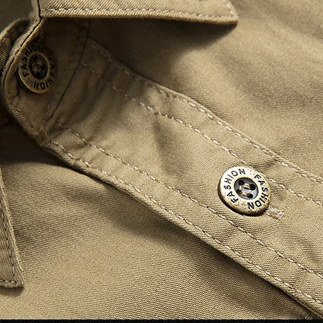 Shirts Button Shirt Men's Workwear Work Casual