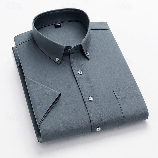 Casual Up Men's Summer Shirt Beach Button