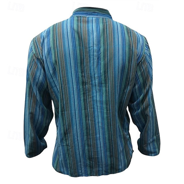 Popover Shirt Men's Casual Summer Beach