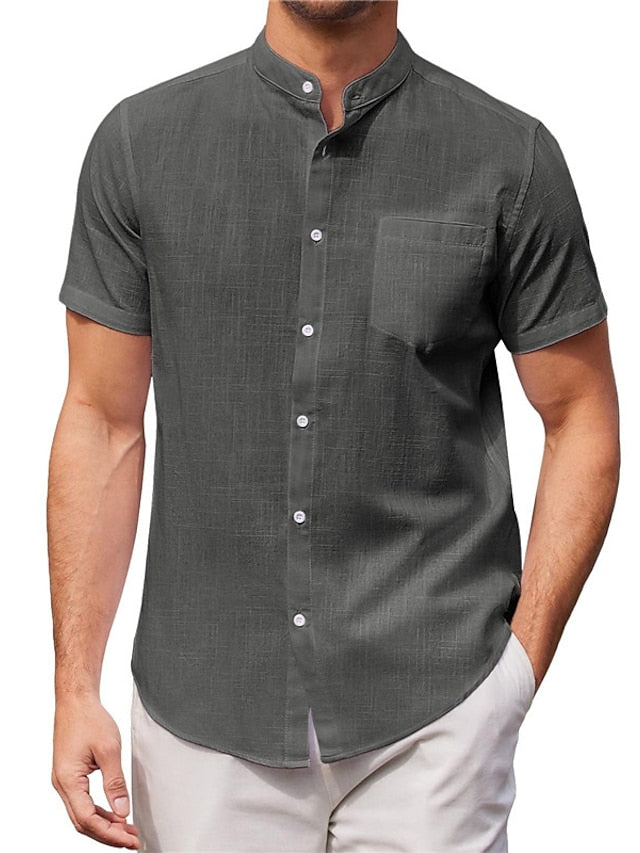 Shirt Collar Men's Mandarin Chinese