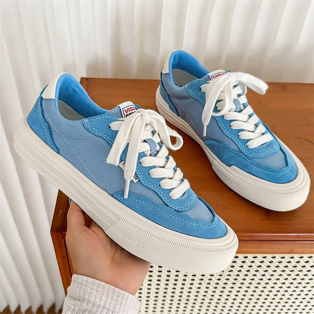 Comfortable Canvas Sneakers Slip Walking Casual Men's Suede