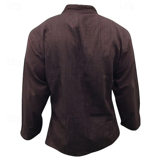 Beach Summer Casual Shirt Men's Up Button