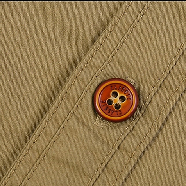 Work Shirts Casual Button Workwear Men's Shirt