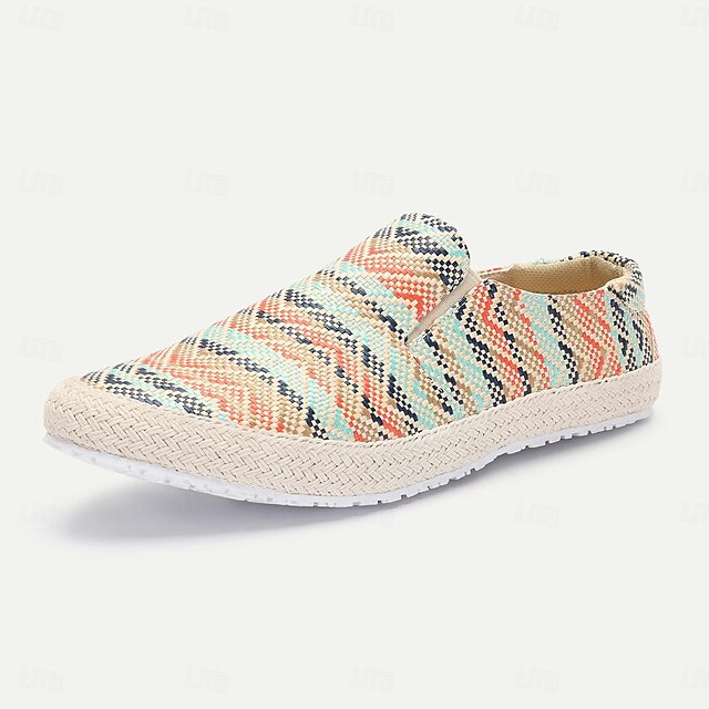 Woven Nylon - Men's Multicolor Loafers Espadrilles