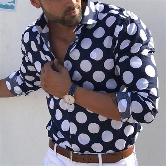 Button Men's Up Hawaiian Summer Shirt