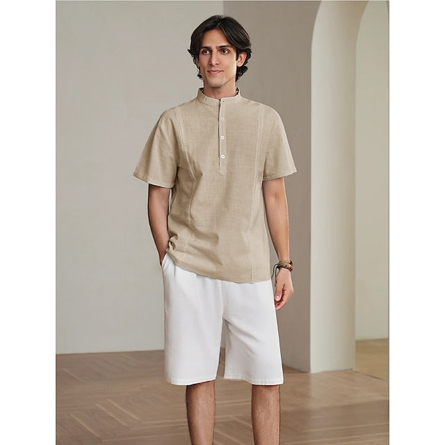 Guayabera Men's Popover Linen Shirt 10%