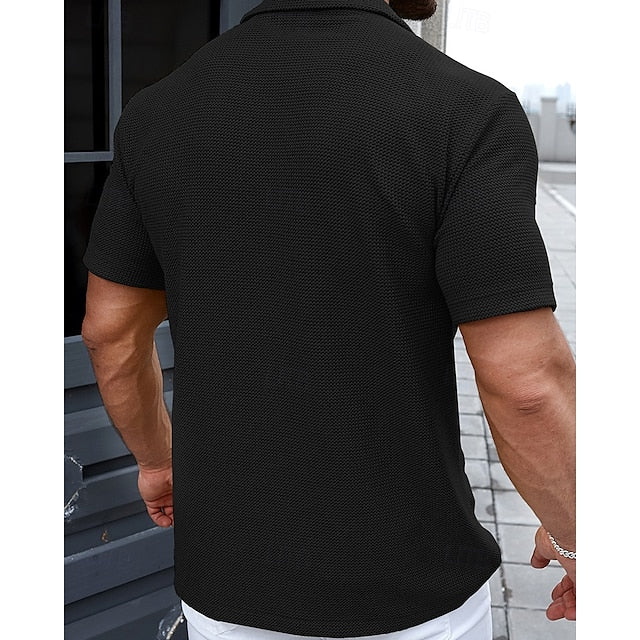 Shirt Summer Beach Blue Green Wear Casual Men's