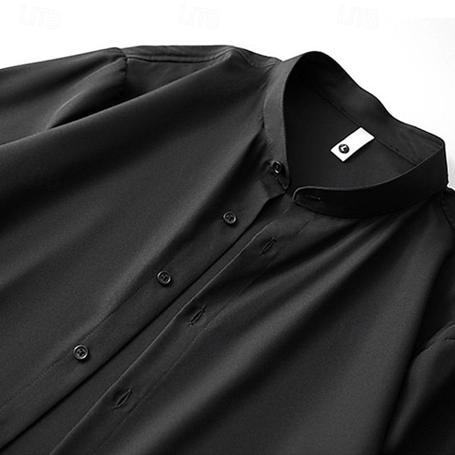 Shirt Casual Up Summer Button Men's Beach