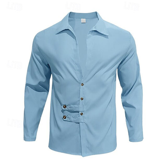 Casual Beach Men's Summer Black Shirt