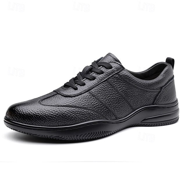 Men’s Sports Lightweight Sneakers Comfortable Leather –