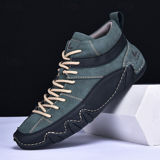 Casual High-Top Lightweight Men's Sneakers Lace-Up –