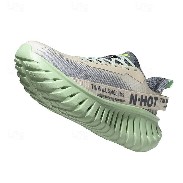 Beige Green and with Light Sneakers Running Men's