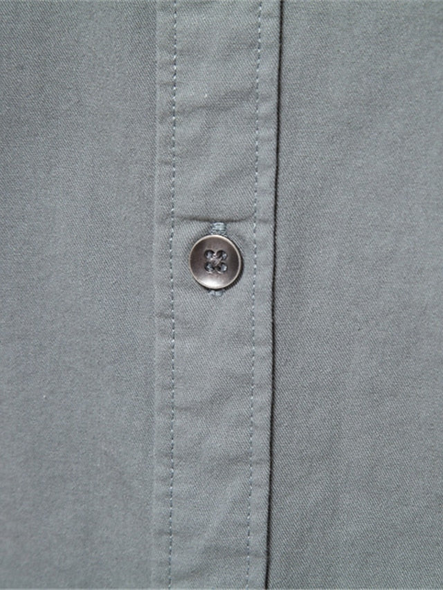 Button Shirt Up Men's Blue Black Casual Navy
