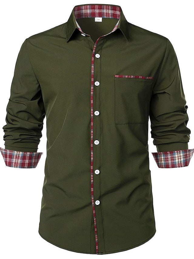 Summer Beach Shirt Button Men's Up Casual