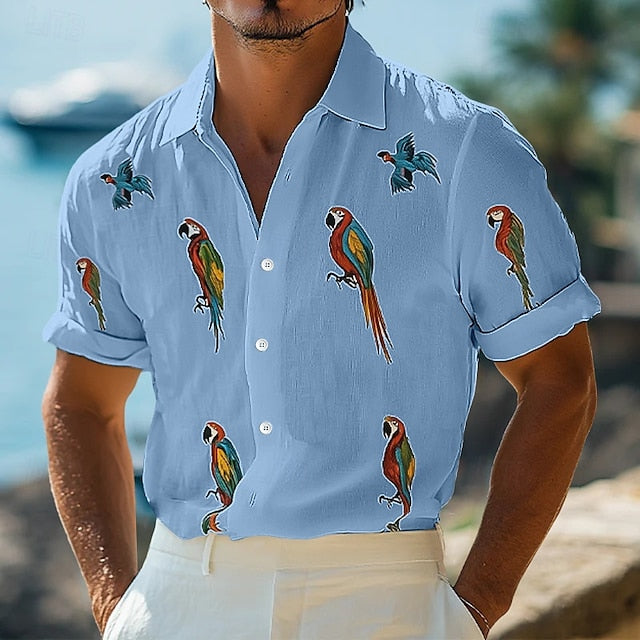 Wear Men's Summer Up Linen Beach Button Shirt