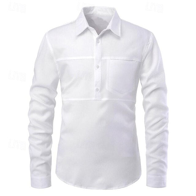 Button Men's Casual Shirt Beach Summer Up