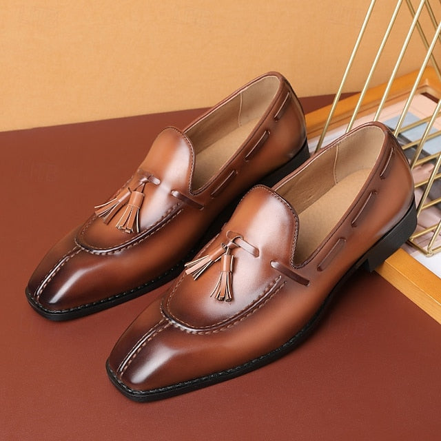 Tassel Detail Derby with Shoes - Brown Men's Kentucky