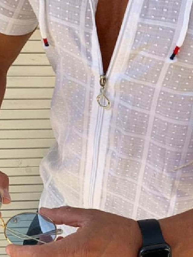 Summer Men's Casual Black Beach Shirt Wear