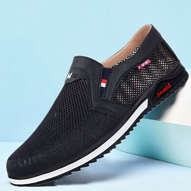 Slip-Ons Men's Shoes Flyknit Walking Loafers Casual
