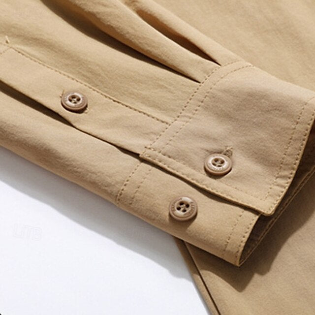 Workwear Shirts Button Shirt Men's Work Up