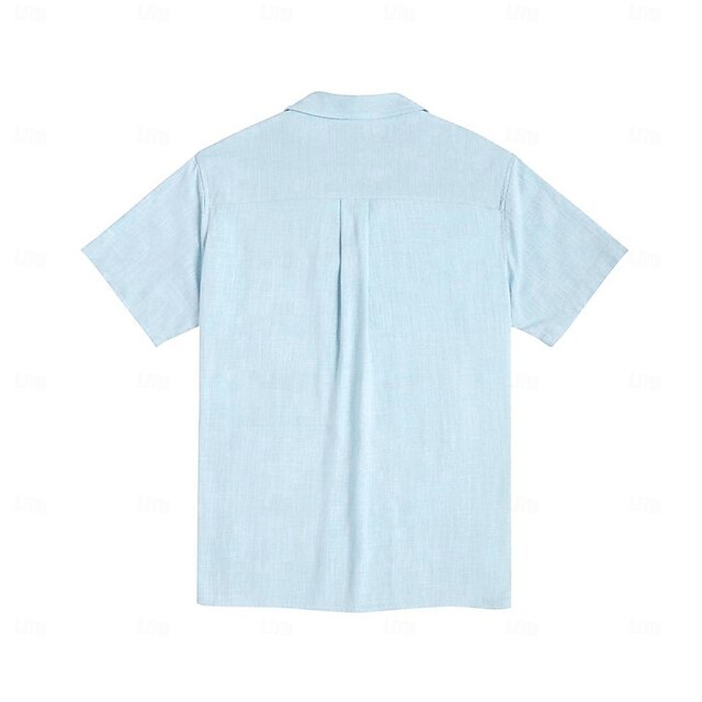 Men's Hawaiian Linen Summer Shirt Beach