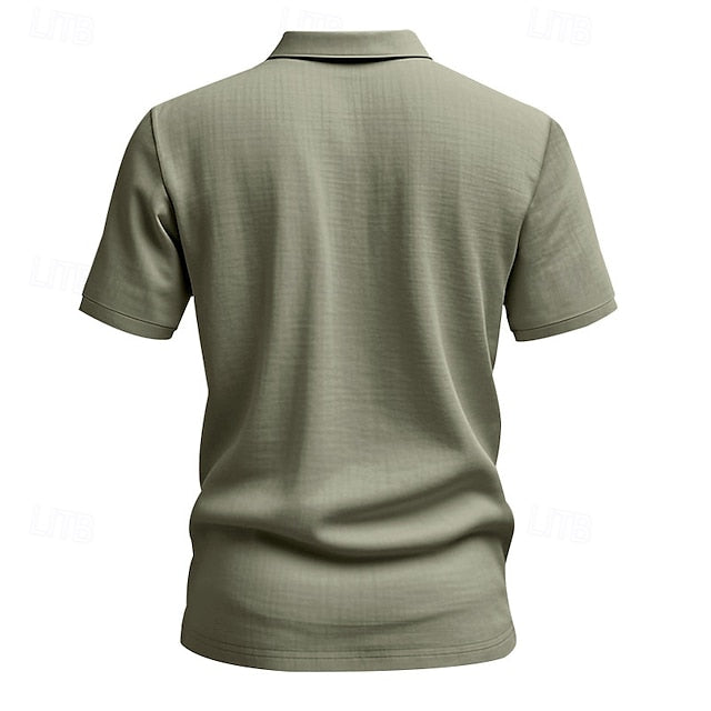 Linen Men's Beach Shirt Popover Summer