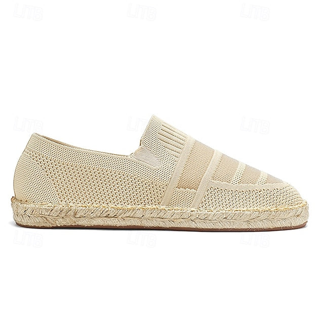 Men's with – Design Vacation Woven Espadrilles Beige