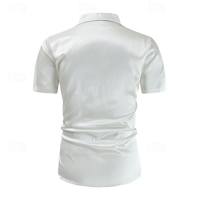 Up Button Men's Casual Beach Shirt Summer