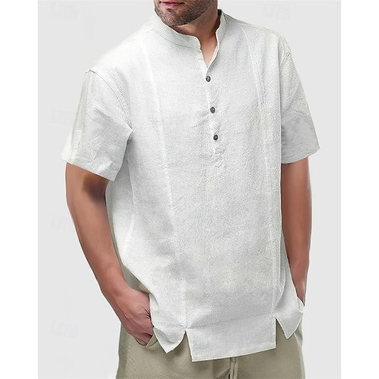 Men's Shirt Popover Beach Summer Casual